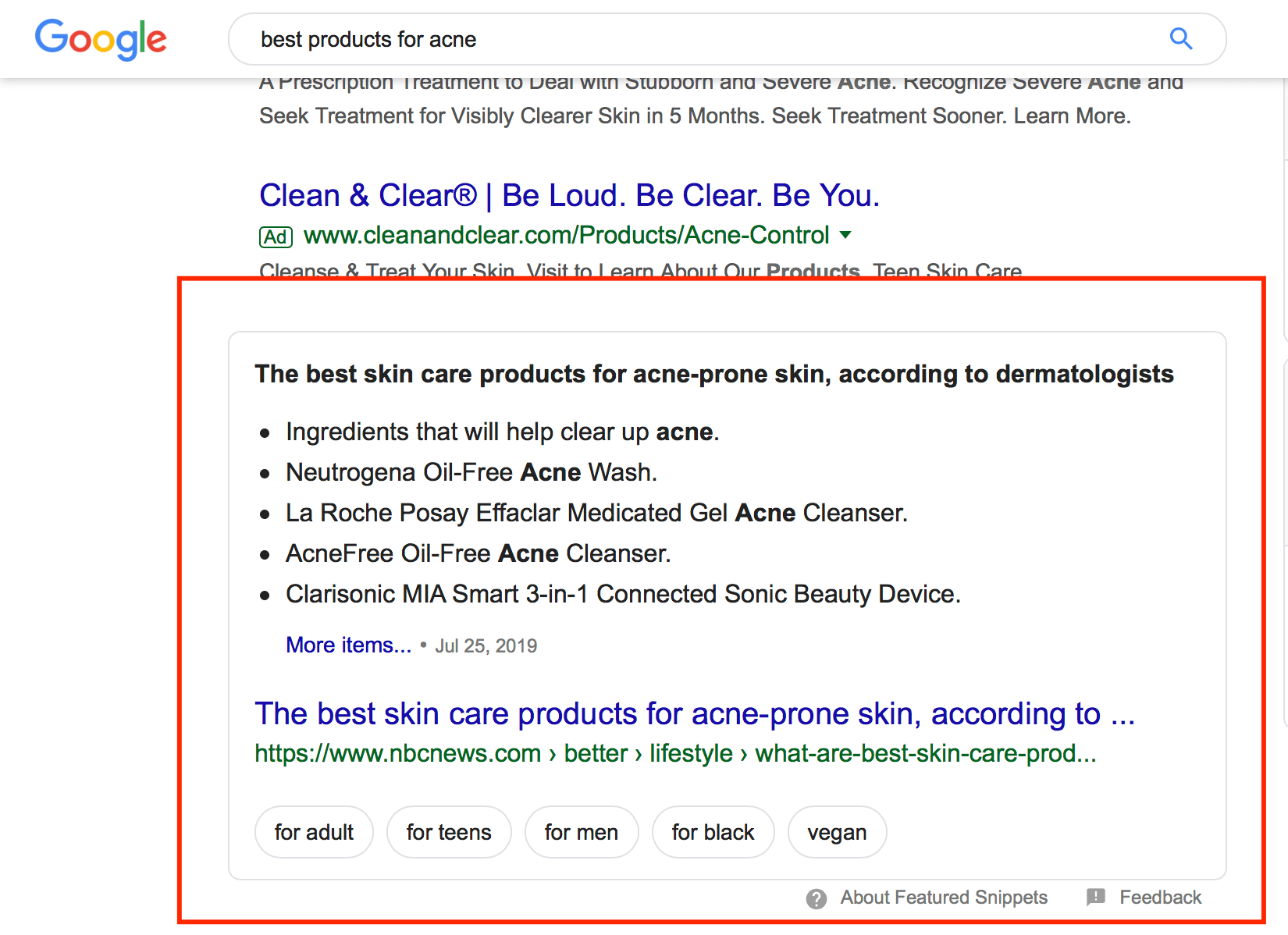 featured snippet 1